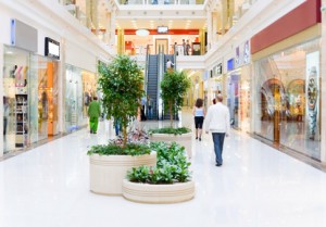 Shopping hall #4. Motion blur